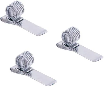 Produktbild von Silberner 3-teiliger Stifthalter mit Clip