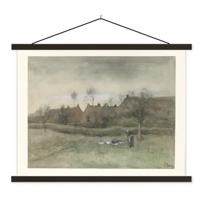 Produktbild von MuchoWow® Textilposter Bleekveld - Gemälde von Anton Mauve 60x45 cm mit schwarzem Rahmen - Poster Schlafzimmer