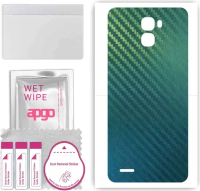Produktbild von apgo Rückseite Schutzfolie, Skin, kompatibel mit Oukitel K5000, Hinten Displayschutzfolie aus Vinylfolie, kratzfest, einfache Montage - Kohlenstoff-Chamäleon CAKA1