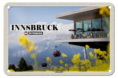 Produktbild von Blechschild Reise Innsbruck Österreich Paternkofel 18x12cm Schild