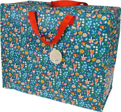 Produktbild von Rex London - XXL Riesentasche, Aufbewahrungstasche mit Reißverschluss -  Fairies in the Garden - Feen im Garten, Blumen Fee