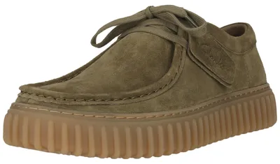 Produktbild von CLARKS Schnürschuh Torhill mit gerippter Laufsohle 3227 Olive Suede 45