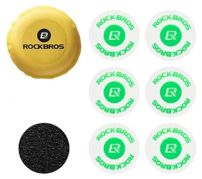 Obrázek produktu pro Záplaty na kolo Rockbros, balení 6 ks, 0311003, žluté