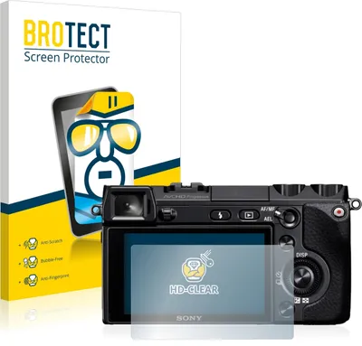 Produktbild von 2x Für Sony Alpha NEX-7 Schutzfolie BROTECT Displayschutz Display Schutz Folie Klar Transparent