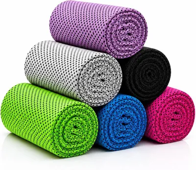 Produktbild von Kühltuch 6er Pack, 90 x 30 cm, Polyester, für Sport