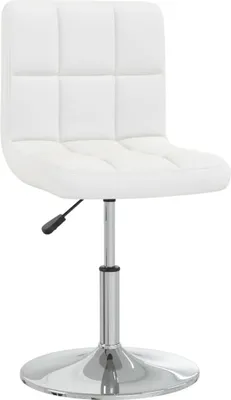 Image de vidaXL Chaises de salle à manger 6 pcs. Blanc Similicuir