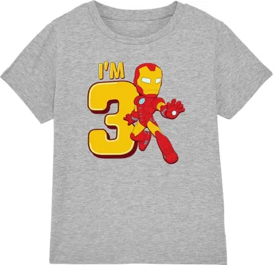 Immagine prodotto di Iron Man - Maglietta per bambini - 3° compleanno TV4860 (104) (Sport Heide)