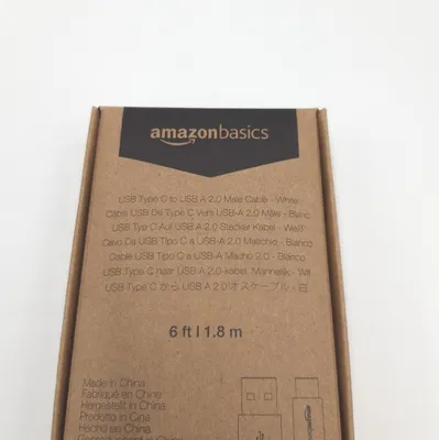 Zdjęcie produktu dla AmazonBasics L6LUC012-CS-R, 1,8 m, USB C, USB A, USB 2.0, Biały