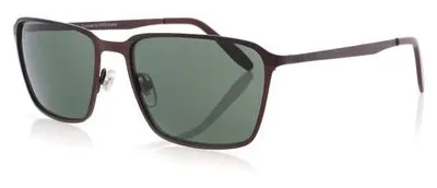 Produktbild von Herren Sonnenbrille HS186 Rechteckig Vollrand Rot Metall Glasbreite 57 mm