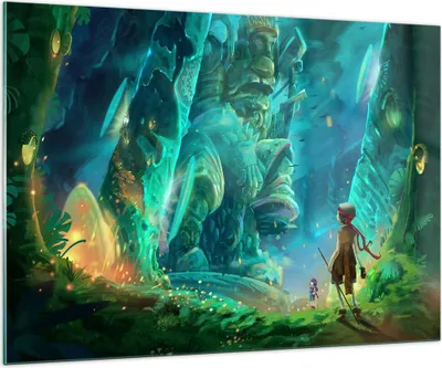 Produktbild von Bilder auf glas - Alt höhle geheimnis spaß - 100x70cm - Glasbilder - Wandbilder - Kunstdruck - zum Aufhängen bereit - Wanddekoration aus Glas - Glas Bilder - Wandbild auf Glas - GAA100x70-2843