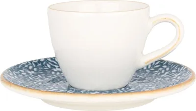 Obrázok produktu pre Bonna Calif - šálky na espresso a tanieriky - 80 cc - porcelán - sada 6 ks