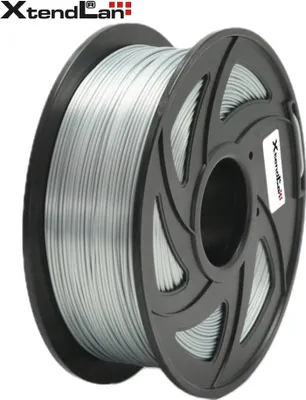Image de XtendLAN filament PLA 1,75mm argent brillant 1kg