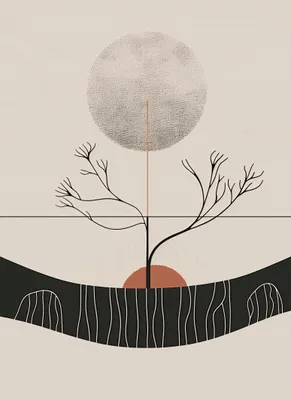 Produktbild von Poster 40x55cm Wintermond