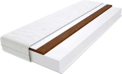 Produktbild von Schaumstoff Matratze 195x220 cm Doppelmatratze, H3 & H5 Komfortschaummatratze 16 cm Hoch Kokosfaser mit Klimafaser, Hypoallergen, HR-Schaum, Wendematratze, Gesteppter & Abnehmbarer Bezug Dora Max
