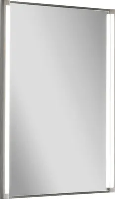 Produktbild von FACKELMANN Spiegel LED-LINE / Wandspiegelelement mit LED-   / Maße (B x H x T): ca. 43 x 67 x 4 cm / hochwertiger Badspiegel / moderner Badezimmerspiegel / Breite 45 cm