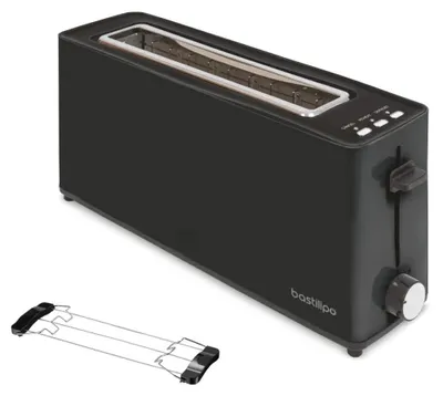 Productafbeelding van Bastilipo AB900/AN900: Toaster met lange sleuven, kunststof behuizing, stopfunctie en ontdooifunctie