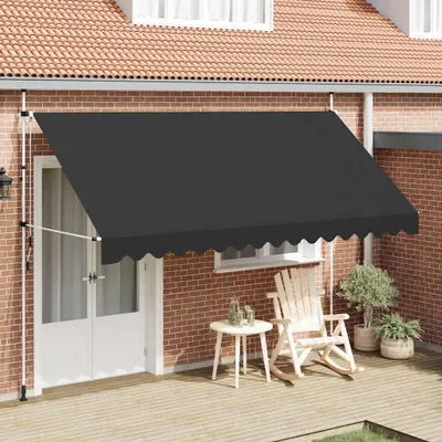 Immagine prodotto di vidaXL Tenda a scomparsa manuale 400 cm antracite