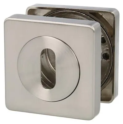 Produktbild von Buntbart Türrosetten Edelstahl Optik - Innentürrosetten Rosettenpaar 52x52mm