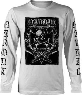 Produktbild von Marduk - "Frontschwein" T-Shirt für Herren/Damen Uni Langärmlig PH3842 (M) (Weiß)