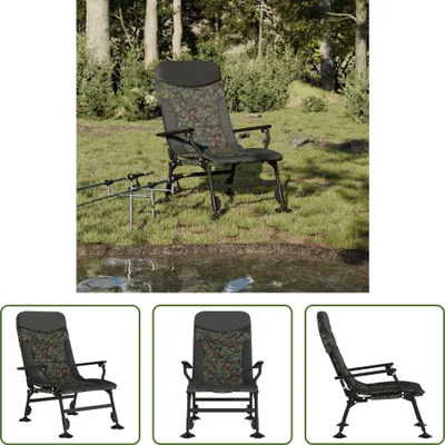 Productafbeelding van De Living Store Angelstuhl met armleuningen, inklapbaar, camouflageprint