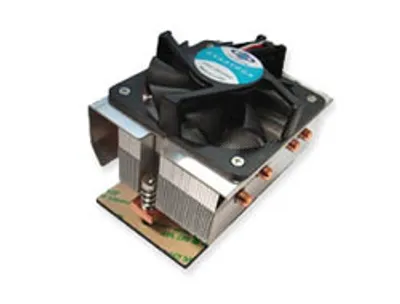 Produktbild von Inter-Tech A5LG, Prozessor, Kühler, Schwarz, Aluminium, 100 x 77,2 x 63 mm