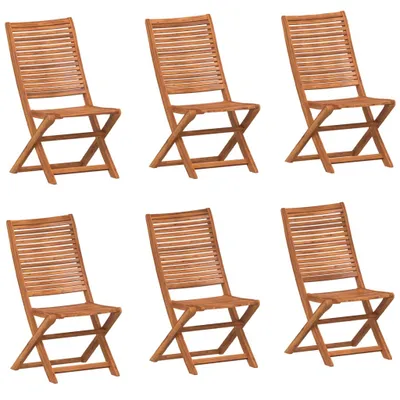 Produktbild von vidaXL Gartenstühle 6 Stk. Klappbar 51x66x95 cm Massivholz Akazie