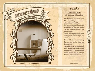 Produktbild von vianmo Holzschild 30x40 cm Sekretärin Beobachtungsgabe Chef Beruf Arbeit