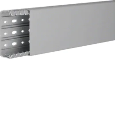 Produktbild von Hager Verdrahtungskanal aus PVC BA7 40x100mm steingrau, Kabelkanal, Grau, PVC, V0, EN50085-2-3, 100 mm