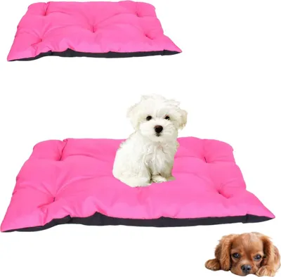 Produktbild von Anwicar Hundebett - Hundekissen - Hundebetten - Hunde Bett - 60x50 cm - Rosa