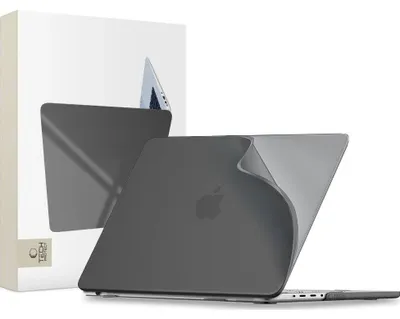 Immagine prodotto di Custodia protettiva per MacBook Pro 14" (2021-2026), Tech-Protect Softshell, nero opaco traslucido