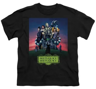 Produktbild von Beetlejuice Beetlejuice - "Gangs All Here" T-Shirt für Kinder TV38534 (128) (Schwarz), KI-generiertes Bild