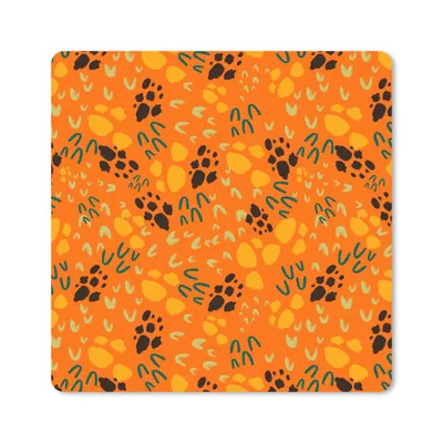 Produktbild von MuchoWow® Mauspad Mousepad Orange - Abstrakt - Muster 30x30 cm - Mousepads - Maus Mat - Pad - Mausunterlage - Gaming