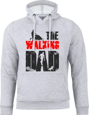 Produktbild von Cotton Prime® Kapuzensweatshirt THE WALKING DAD XXL grau