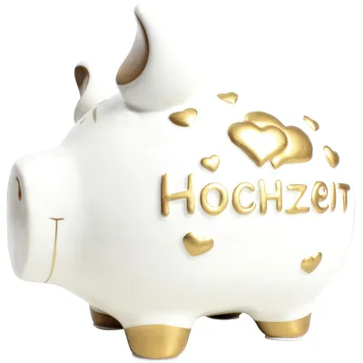 Produktbild von KCG 100900 Spardose Schwein "Hochzeit" Keramik mittel