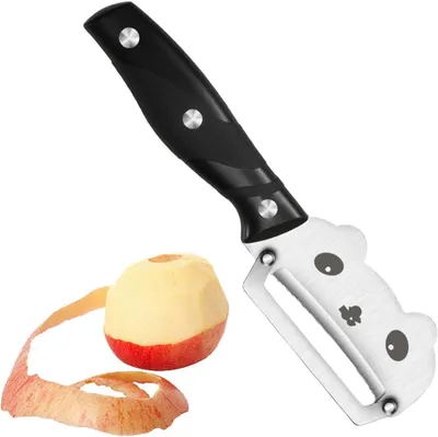 Productafbeelding van Groenteschiller Keuken - Aardappel Wortel - Efficiënt Bereiden - Ergonomisch Ontwerp - Niet Gespecificeerd - Zwart
