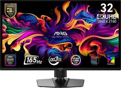 MSI MAG 322UP QD-OLED E16 Computerbildschirm 80 cm (31.5") 3840 x 2160 Pixel 4K Ultra HD Schwarz