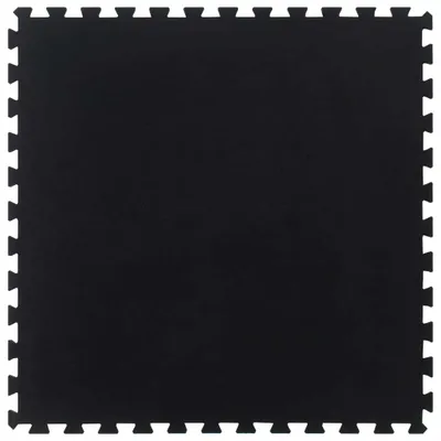 Image de Carreau de sol en caoutchouc noir 12 mm 100x100 cm