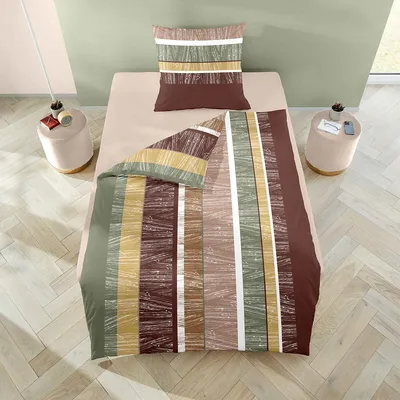 Produktbild von Traumschlaf Feinbiber Bettwäsche Chicago 200x200 cm + 2x 80x80 cm