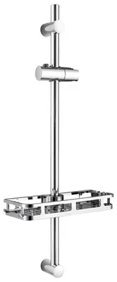 Obrázek produktu pro Sprchová tyč, odolná proti korozi, nastavitelné otočné držáky, chrom, 70 cm