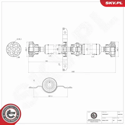 Obrázek produktu pro wał napędowy AUDI Q5,8R0521101B