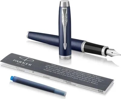 Obrázek produktu pro Parker IM, Modrá, Na náplně, Modrá, Hliník, Mosaz, Kov, Kulatý hrot, Nerezová ocel