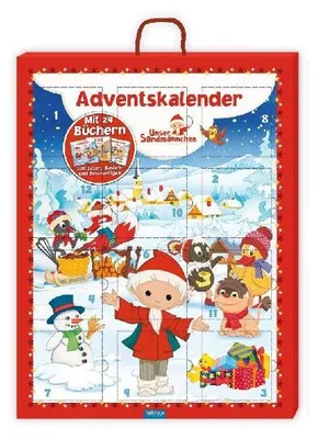 Produktbild von Trötsch Unser Sandmännchen und seine Freunde Adventskalender mit 24 Minibüchern