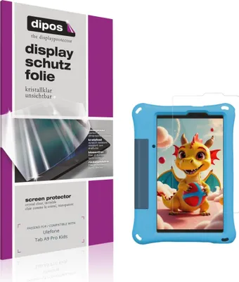 Produktbild von 2x Schutzfolie für Ulefone Tab A9 Pro Kids klar Displayschutzfolie Folie Display Schutz dipos