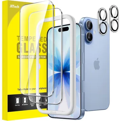 Immagine prodotto di Pellicole protettive per iPhone 17 da 6,3 pollici con protezione per la fotocamera, confezione da 2 pezzi