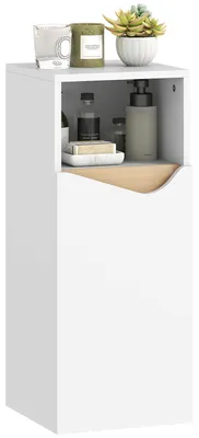 Produktbild von HOMCOM Badezimmerschrank Badschrank mit Verstellbaren Ablagen, offenem Fach