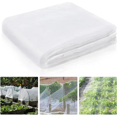 Produktbild von Insektenschutznetz 3x6 m – Gartennetz für Gemüse, Pflanzen, Blumen & Früchte, Vogelschutz, Hochbeet, Gewächshaus, Reihenabdeckung