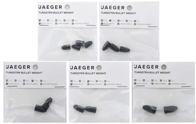 Produktbild von Jaeger Fishing Tungsten Bullet Weight Black Matte - Bulletgewichte, Gewicht / Inhalt:14g / 2 Stück