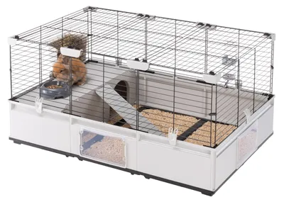 Productafbeelding van FERPLAST Modular 2 - kooi voor konijnen en cavia's - 109 x 72 x 56 cm