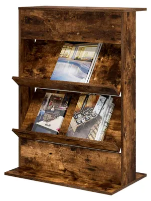 Produktbild von Zeitschriftenständer aus Holzwerkstoff - Moderner Organizer für Wohnzimmer, Büro und Schlafzimmer