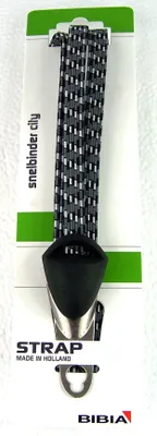 Produktbild von Widek Gepäckgurt BIBIA Trio flach Edelstahlösen, schwarz/grau